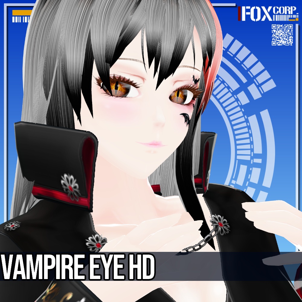 VRoid/VRC 6色展開 吸血鬼・龍・蛇の瞳 - Vampire/Dragon/Serpent Eye HD 6Colors