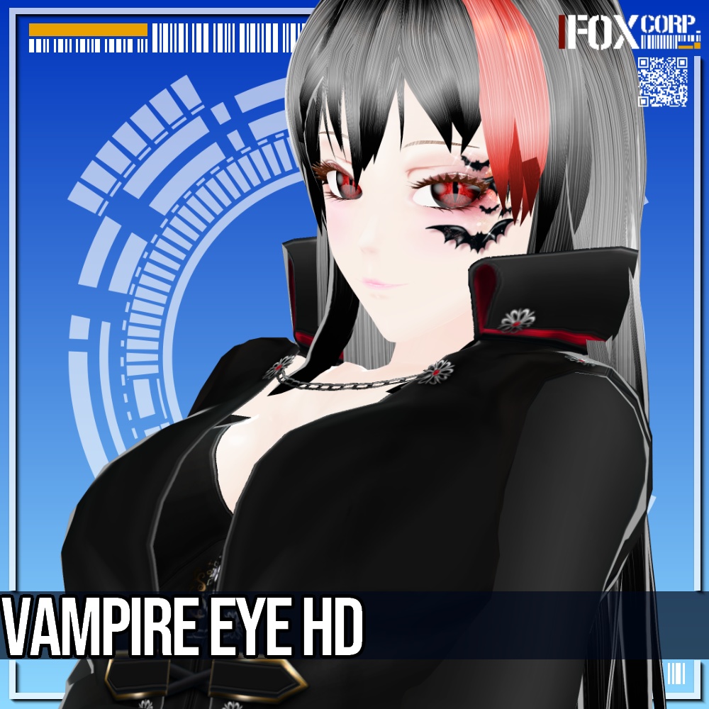 VRoid/VRC 6色展開 吸血鬼の瞳 - Vampire Eye HD 6Colors - Fox VRoid/VRC 6色展開 吸血鬼の瞳 - Vampire Eye HD 6Colors - Fox
