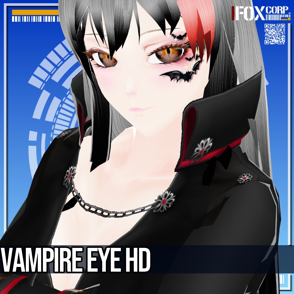 VRoid/VRC 6色展開 吸血鬼・龍・蛇の瞳 - Vampire/Dragon/Serpent Eye HD 6Colors