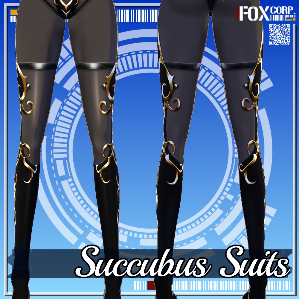 VRoid用 4*2色展開 サキュバススーツ - Succubus Suits 4*2Colors