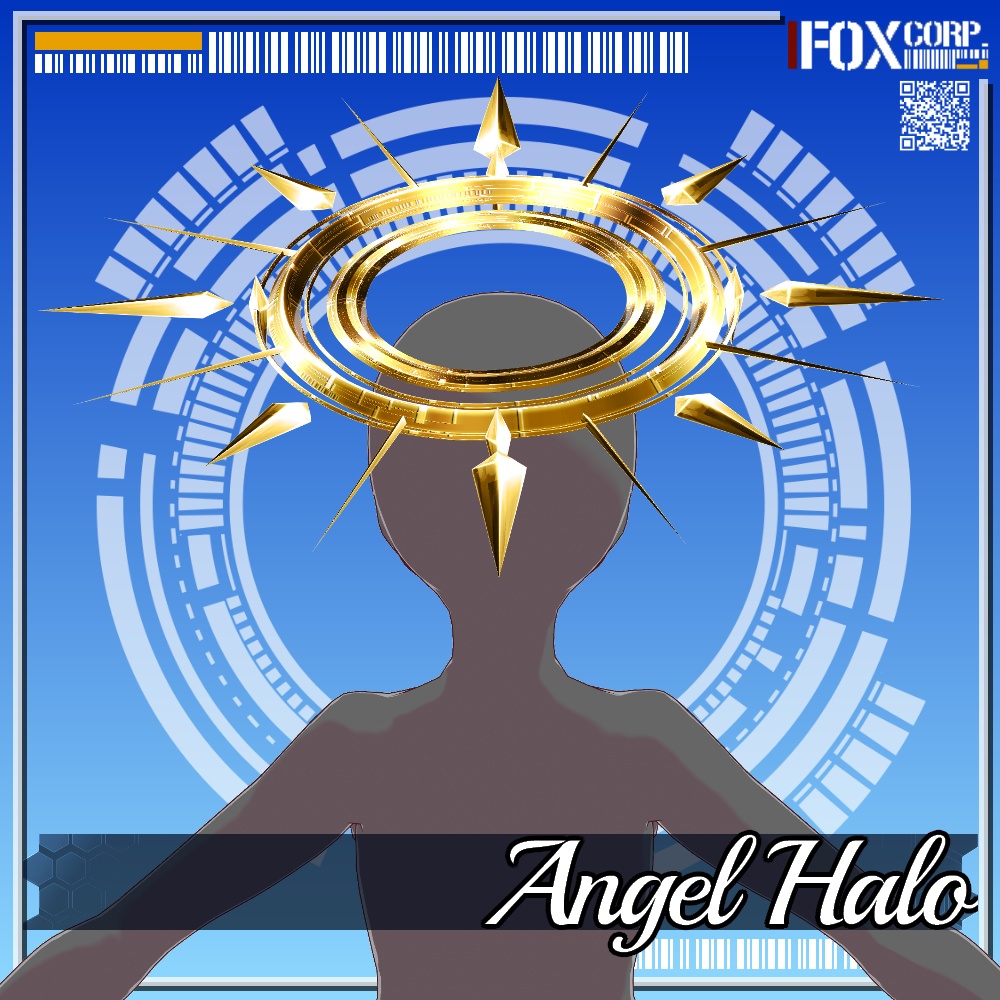 VRoid用 色彩設定可能 エンジェルヘイロー / 天使の輪 - Angel Halo