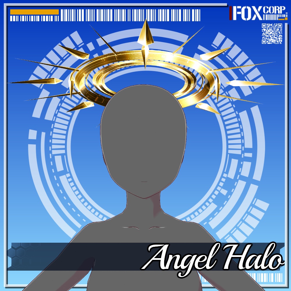 VRoid用 色彩設定可能 エンジェルヘイロー / 天使の輪 - Angel Halo