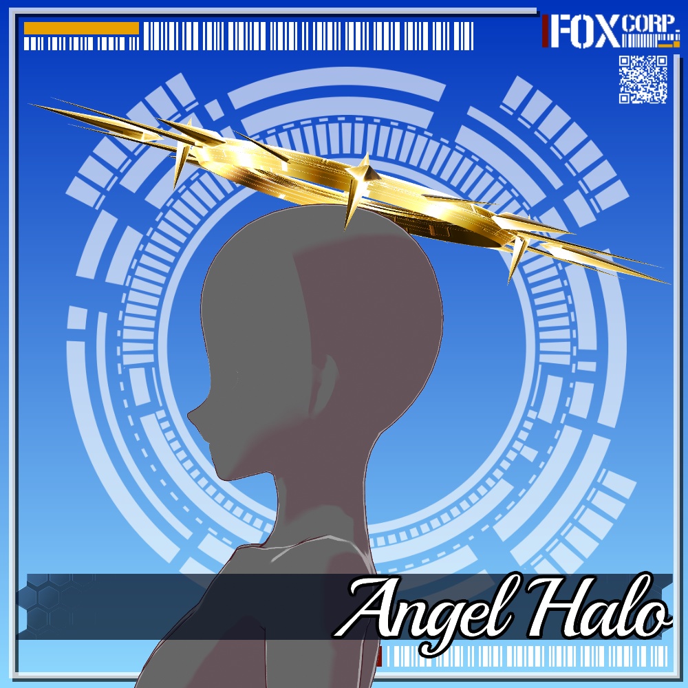 VRoid用 色彩設定可能 エンジェルヘイロー / 天使の輪 - Angel Halo