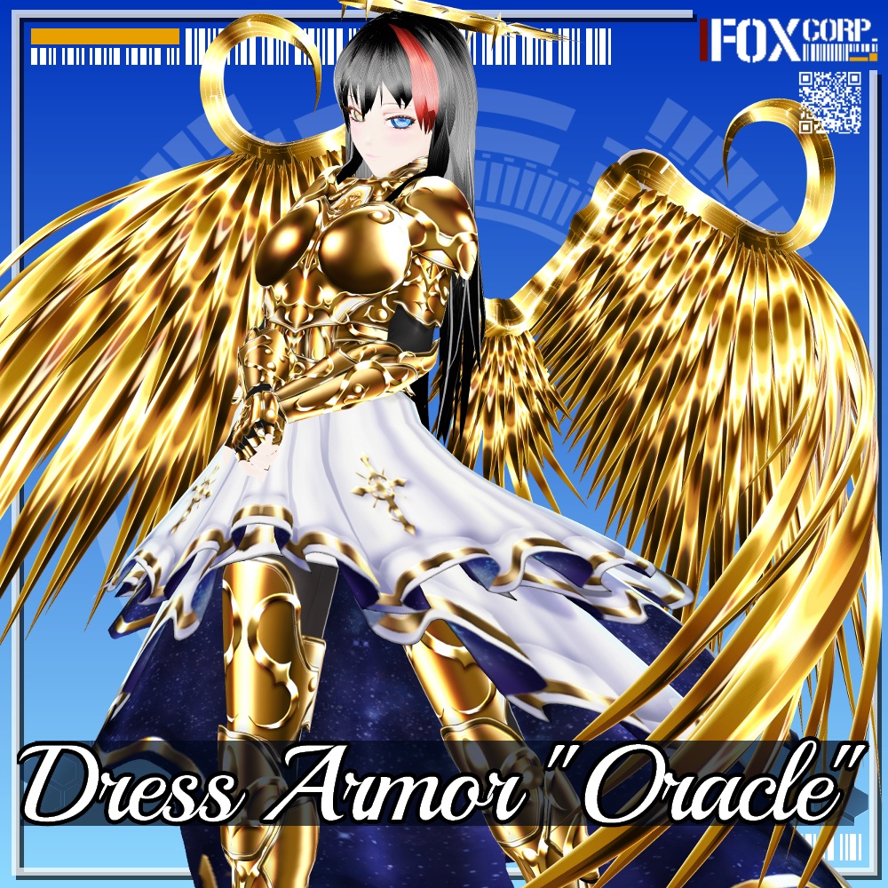 VRoid用 3*2色展開 ドレスアーマー オラクル - Dress Armor "Oracle" 3*2Colors