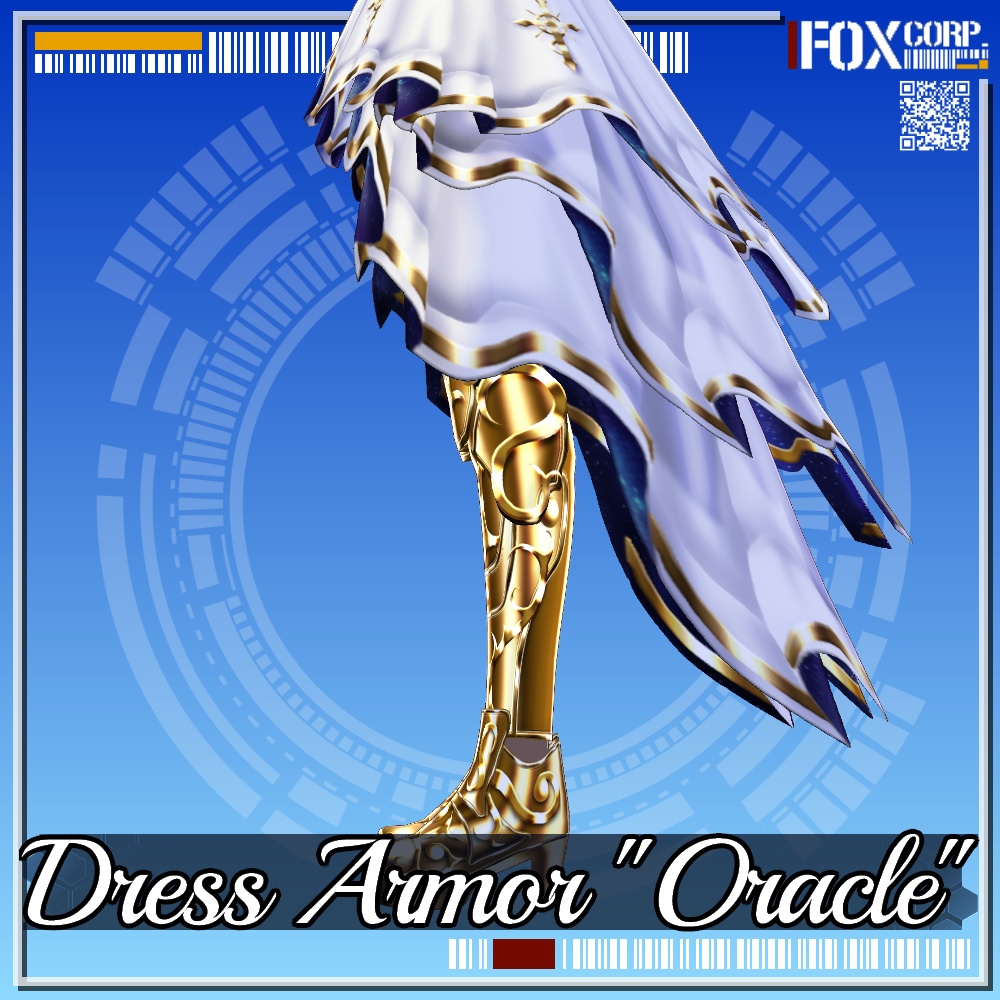 VRoid用 3*2色展開 ドレスアーマー オラクル - Dress Armor "Oracle" 3*2Colors