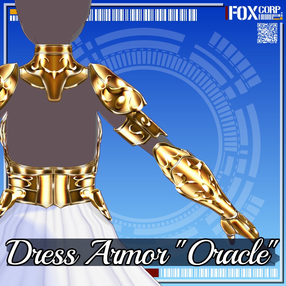 VRoid用 3*2色展開 ドレスアーマー オラクル - Dress Armor "Oracle" 3*2Colors