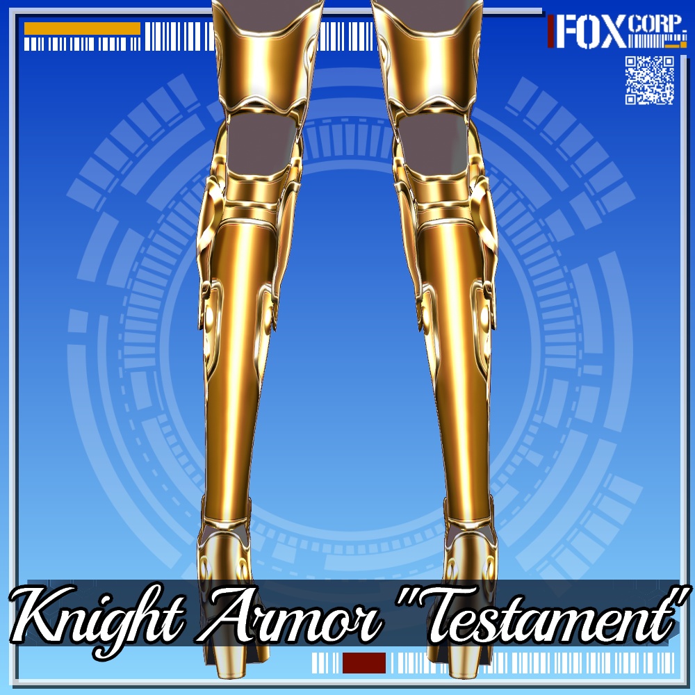 VRoid用 3色展開 騎士鎧 テスタメント - Knight Armor 