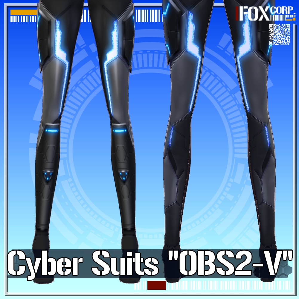 VRoid用 2*4*5色展開 第3世代 サイバースーツ "OBS2-V" - Cyber Suits 3rd Gen. "OBS2-V" 2*4*5 Colors