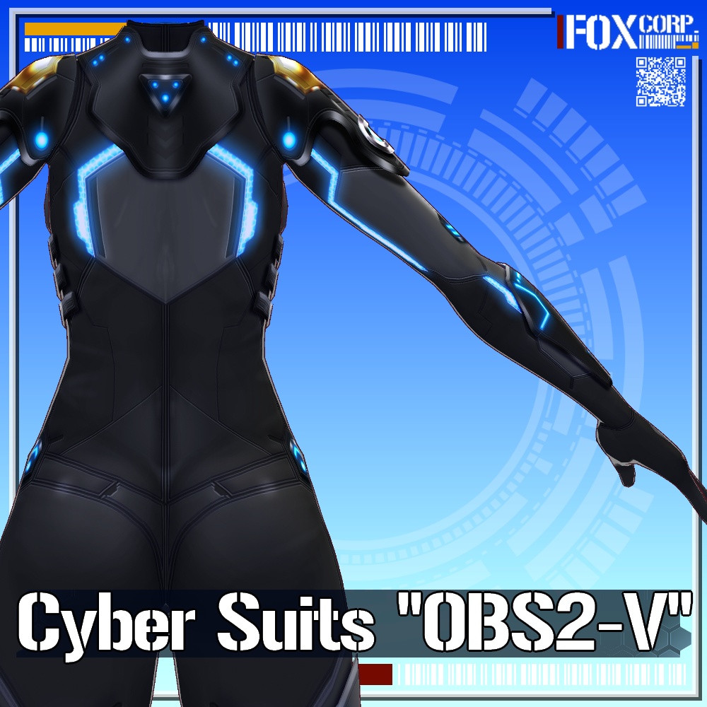 VRoid用 2*4*5色展開 第3世代 サイバースーツ "OBS2-V" - Cyber Suits 3rd Gen. "OBS2-V" 2*4*5 Colors