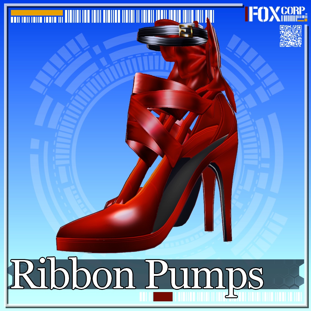VRoid用 3色展開 リボンパンプス - Ribbon Pumps 3Colors