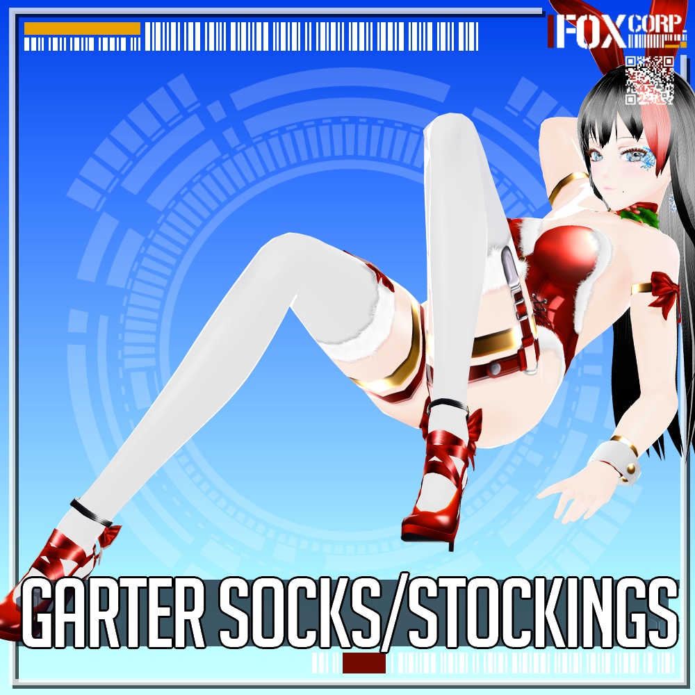 VRoid用多色展開 ガーターソックス / ストッキング - Garter Socks / Stockings