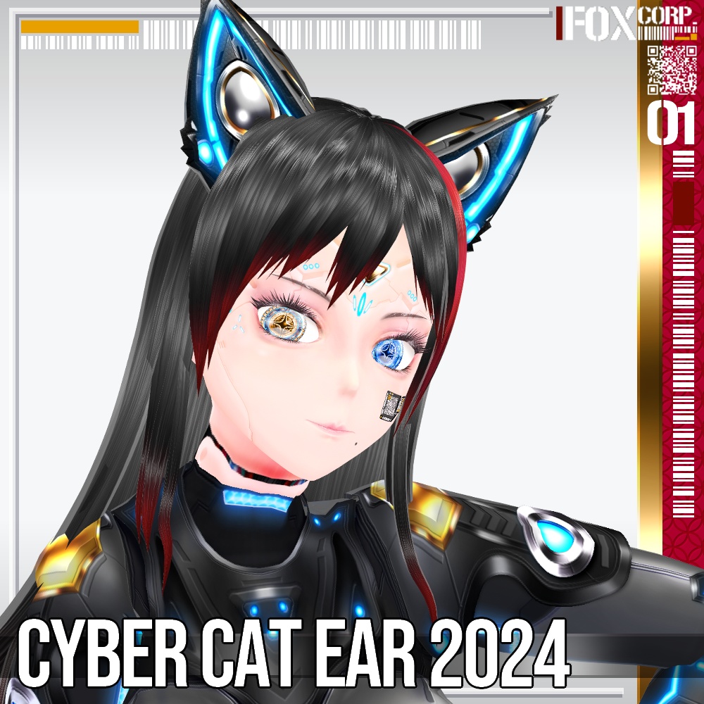 5*5Colors for VRoid Cyber Cat Ear 2024