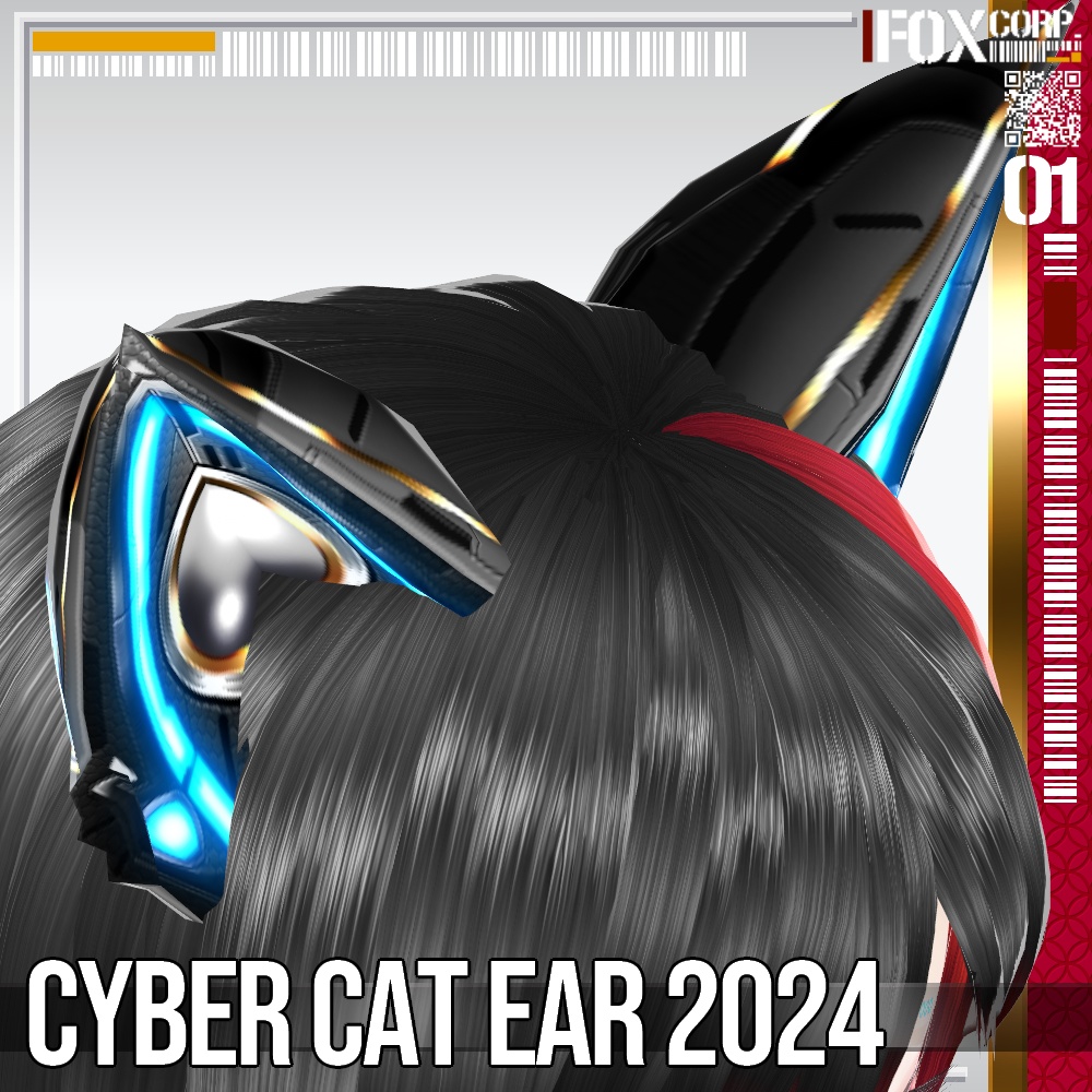 5*5Colors for VRoid Cyber Cat Ear 2024