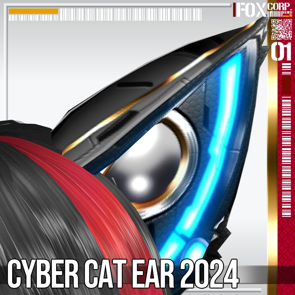 5*5Colors for VRoid Cyber Cat Ear 2024