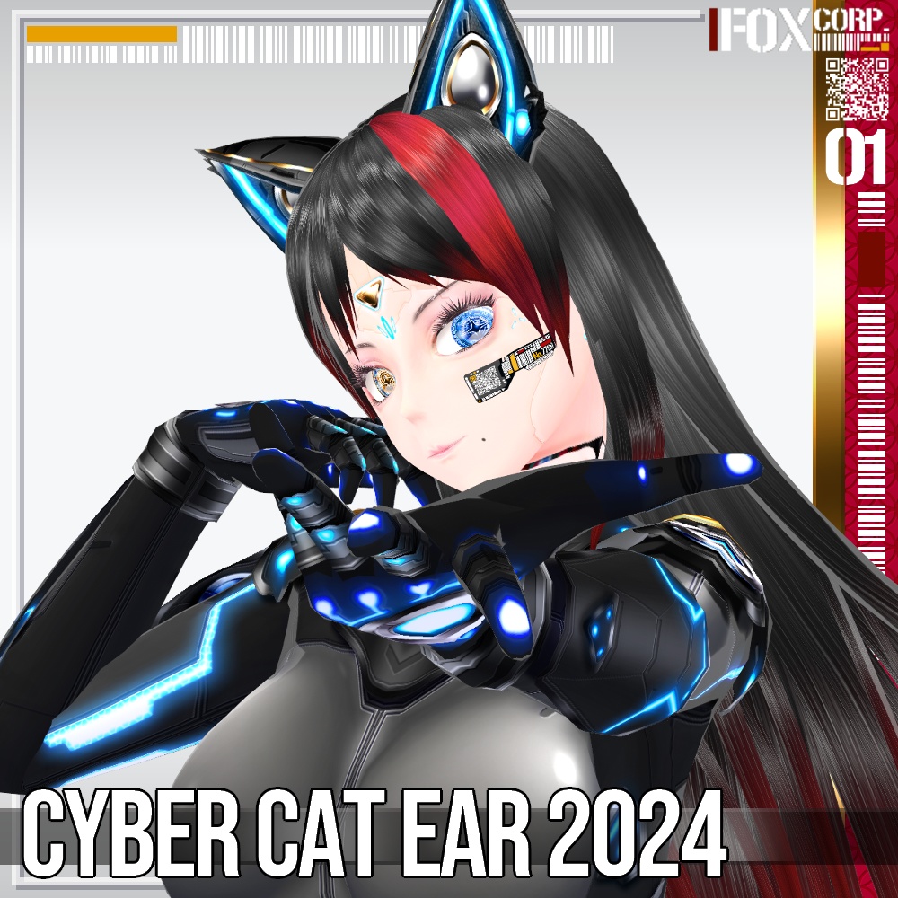 5*5Colors for VRoid Cyber Cat Ear 2024