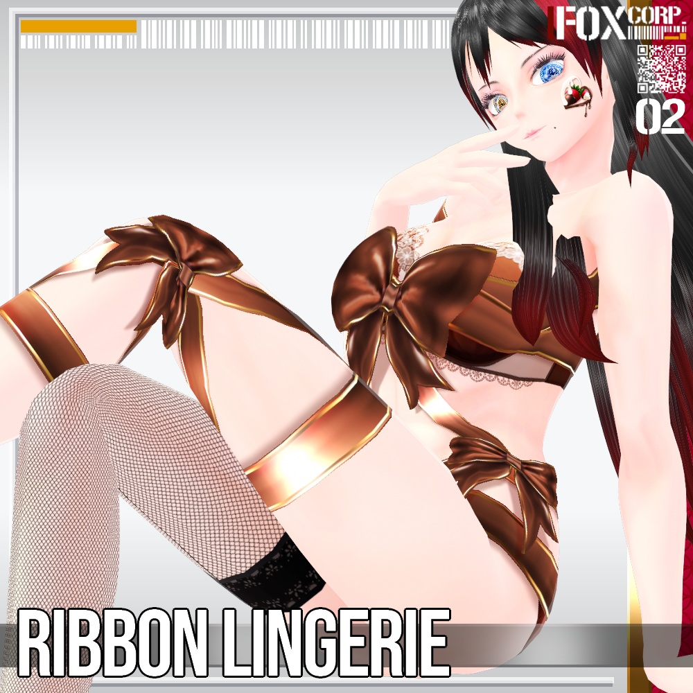 VRoid用 多色展開 リボンランジェリー - Ribbon Lingerie 11Colors