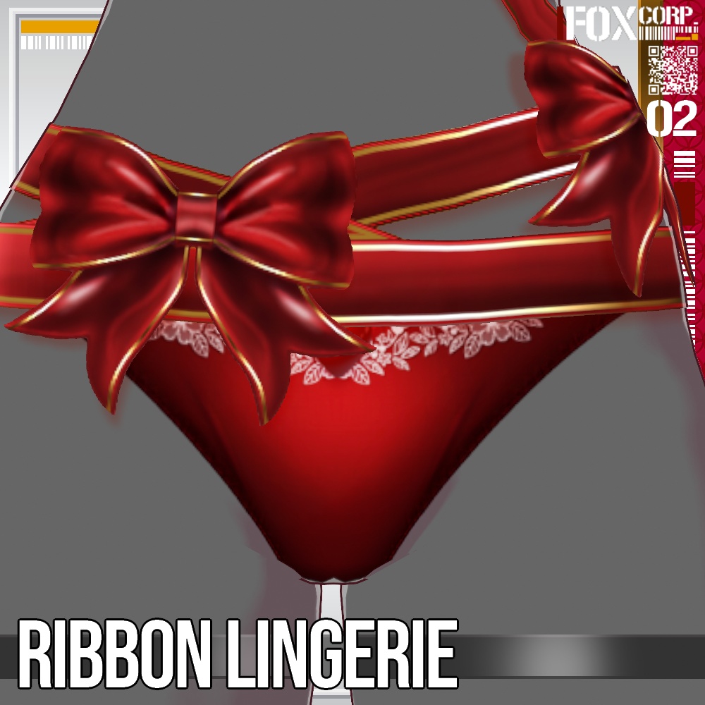 VRoid用 多色展開 リボンランジェリー - Ribbon Lingerie 11Colors