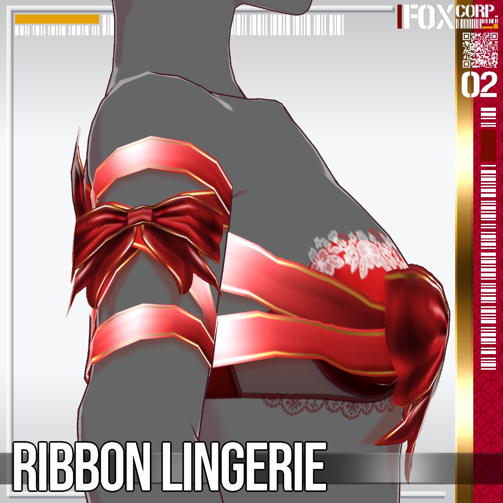VRoid用 多色展開 リボンランジェリー - Ribbon Lingerie 11Colors