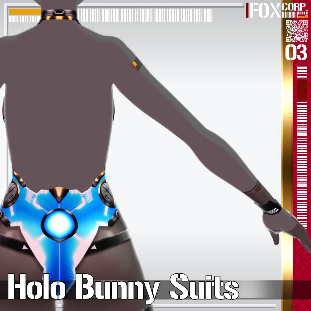 VRoid用 6*2色展開 ホログラフィックバニースーツ - Holo Bunny Suits 6*2Colors