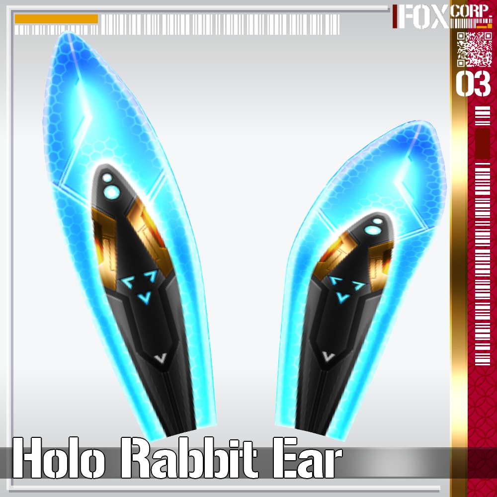 VRoid用 6*2色展開 ホログラフィックウサミミ - Holo Rabbit Ear 6*2Colors