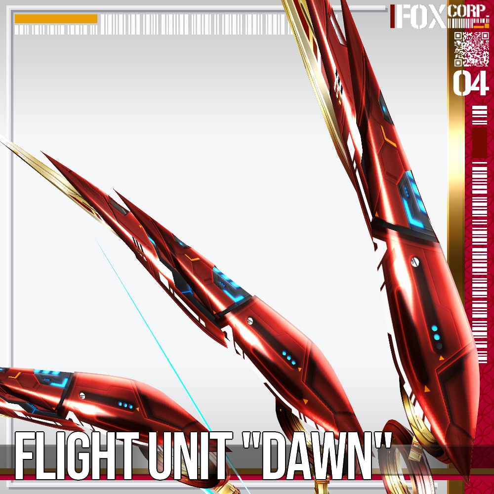VRoid用 4*4色展開 フライトユニット "Dawn" - Flight Unit "Dawn" 4*4Colors