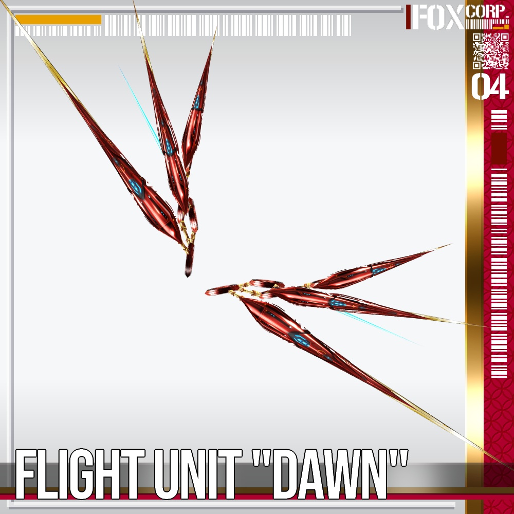 VRoid用 4*4色展開 フライトユニット "Dawn" - Flight Unit "Dawn" 4*4Colors