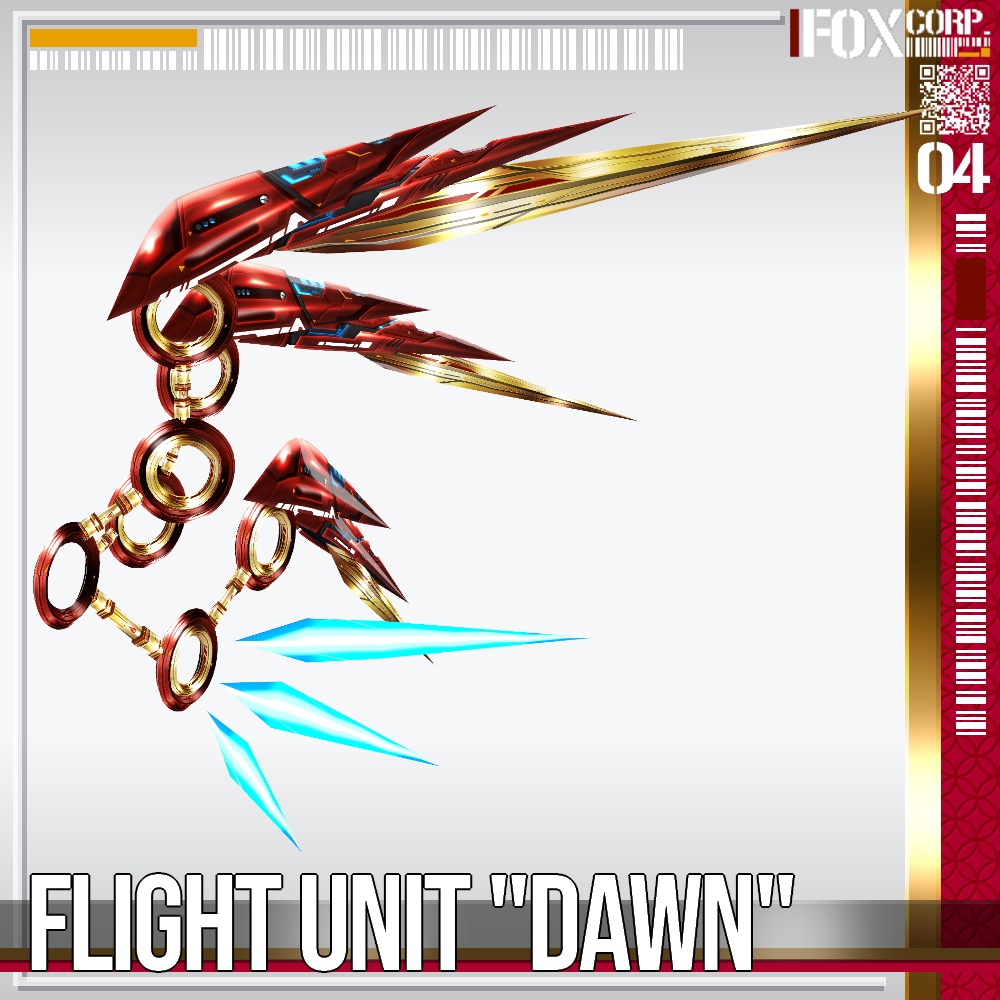 VRoid用 4*4色展開 フライトユニット "Dawn" - Flight Unit "Dawn" 4*4Colors