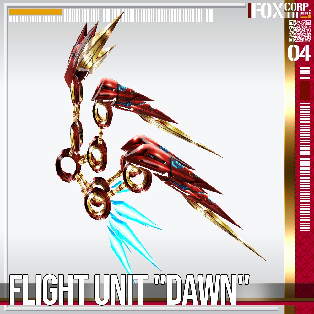 VRoid用 4*4色展開 フライトユニット "Dawn" - Flight Unit "Dawn" 4*4Colors