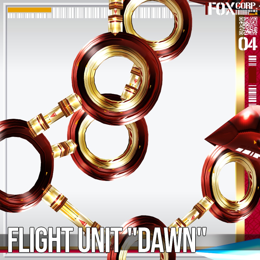 VRoid用 4*4色展開 フライトユニット "Dawn" - Flight Unit "Dawn" 4*4Colors