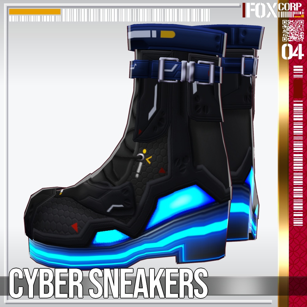 VRoid用 11*4色展開 サイバースニーカー - Cyber Sneakers 11*4Colors
