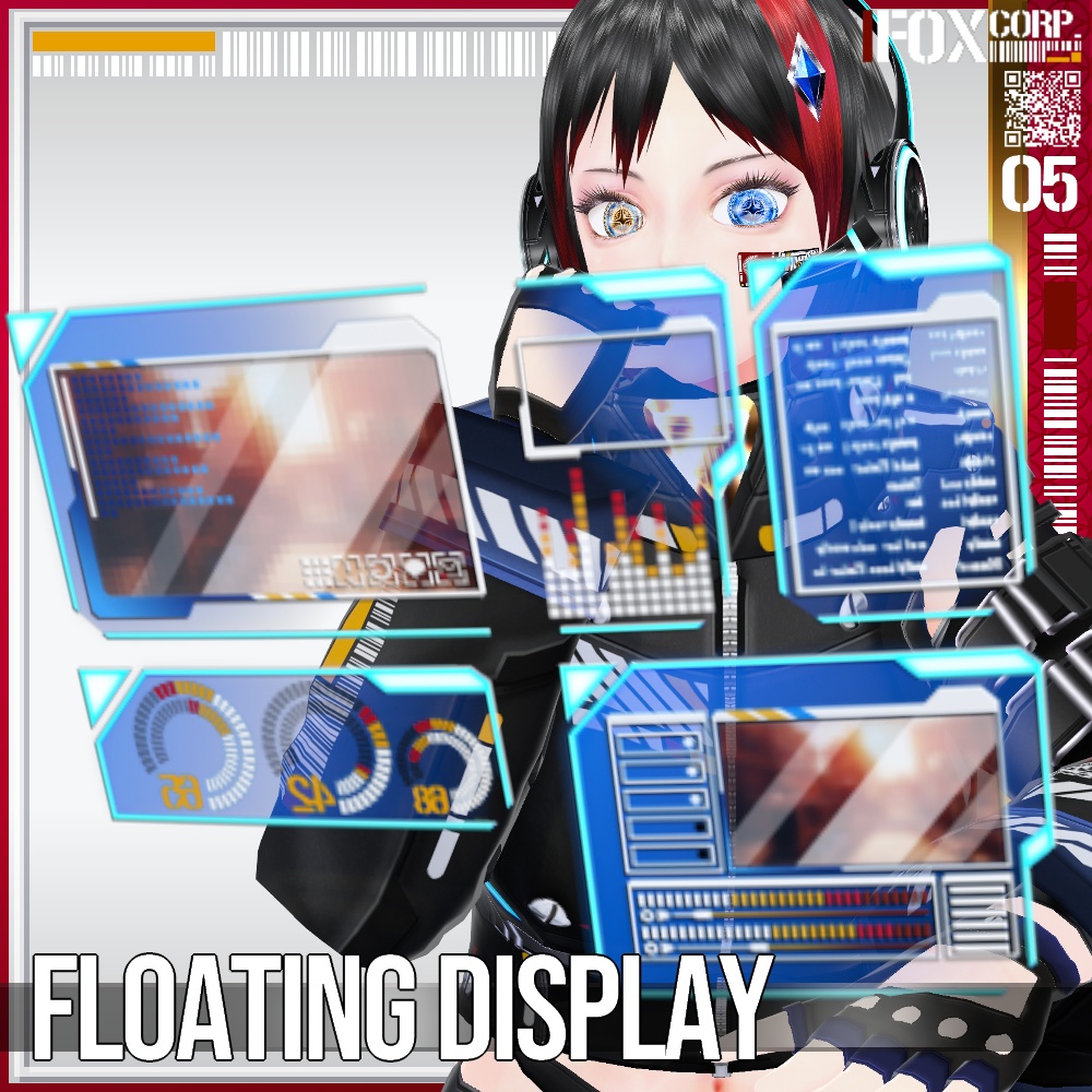 VRoid用 空中投影式ディスプレイ - Floating Display