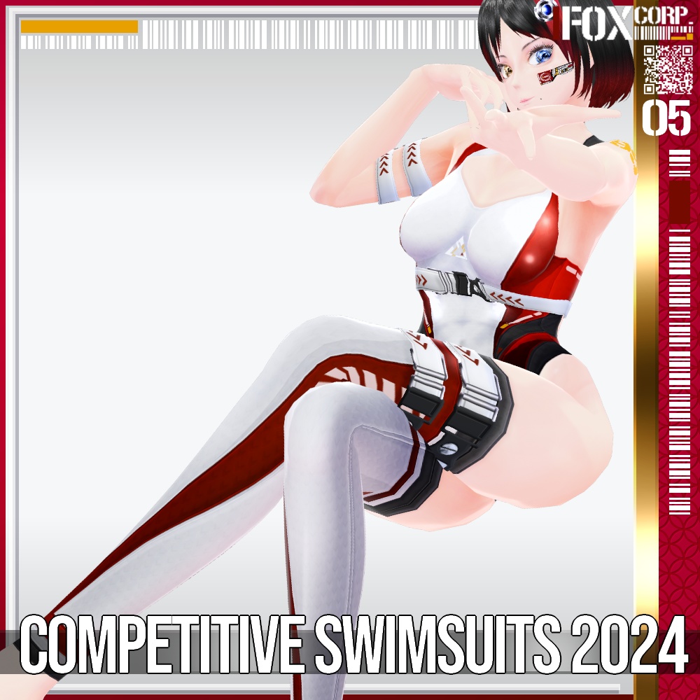 VRoid用 28色展開 改造競泳水着 2024 - Competitive Swimsuits 2024 28Colors
