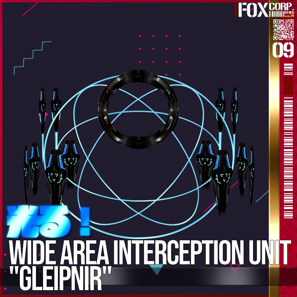 【光る!】VRoid用 5*6色展開 広域迎撃ユニット "Gleipnir" - Wide Area Interception Unit "Gleipnir" 5*6Colors