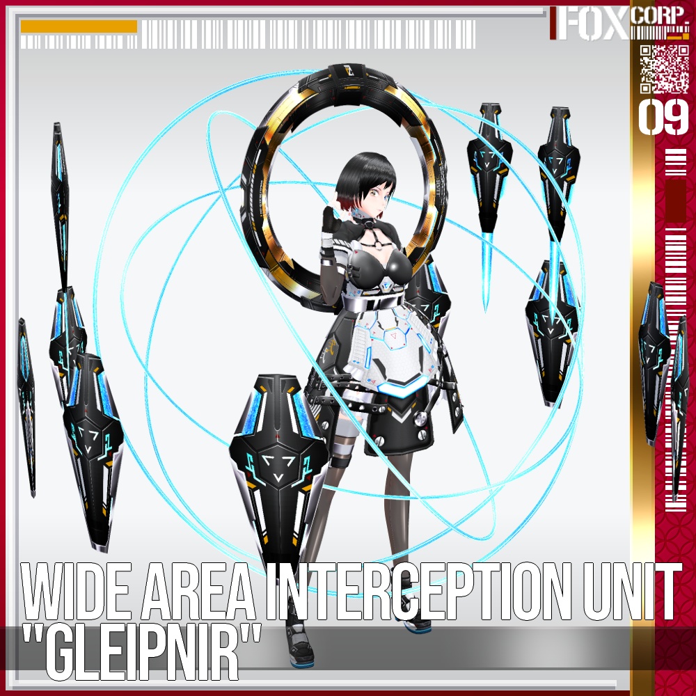 【光る!】VRoid用 5*6色展開 広域迎撃ユニット "Gleipnir" - Wide Area Interception Unit "Gleipnir" 5*6Colors