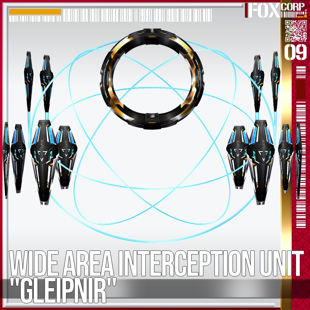 【光る!】VRoid用 5*6色展開 広域迎撃ユニット "Gleipnir" - Wide Area Interception Unit "Gleipnir" 5*6Colors