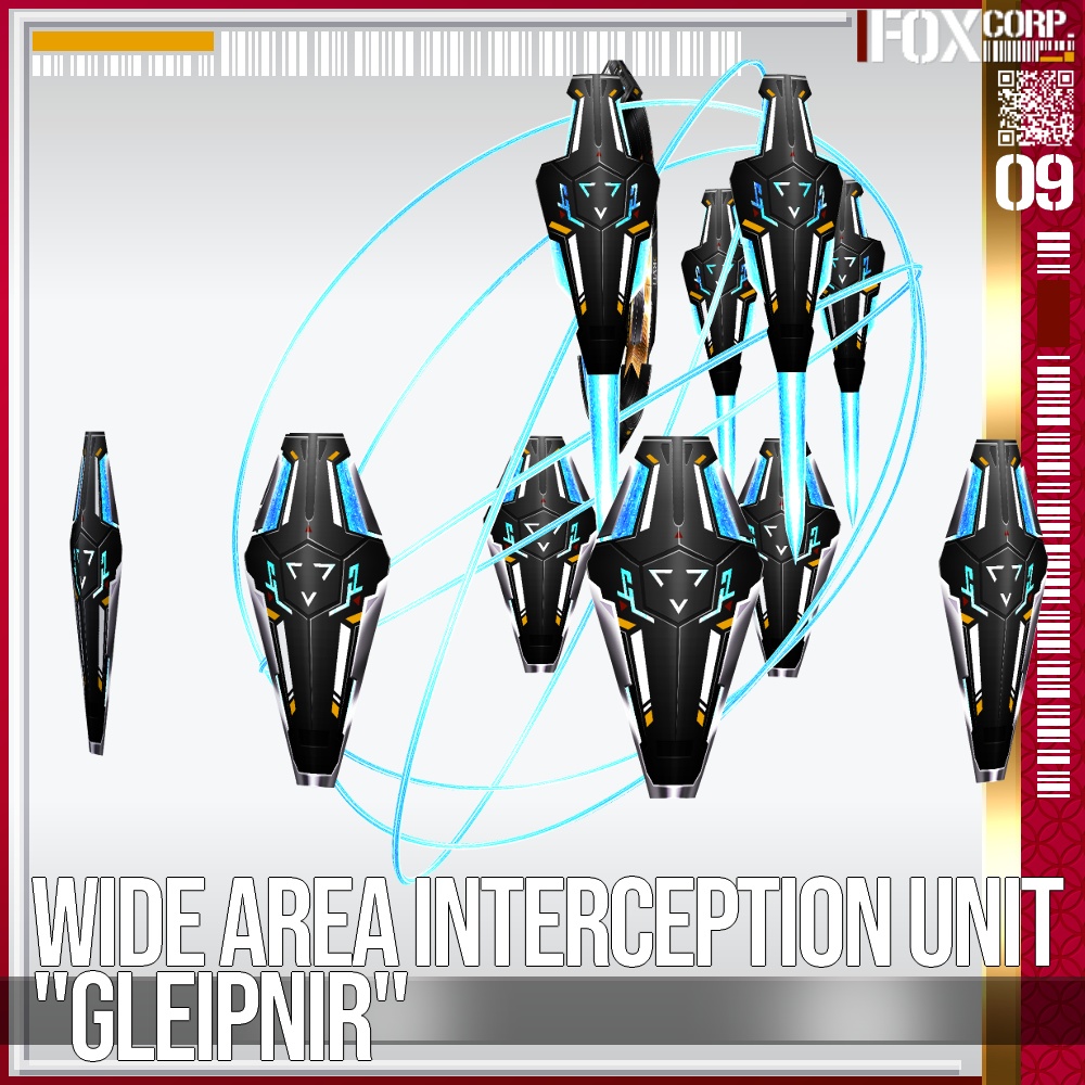【光る!】VRoid用 5*6色展開 広域迎撃ユニット "Gleipnir" - Wide Area Interception Unit "Gleipnir" 5*6Colors