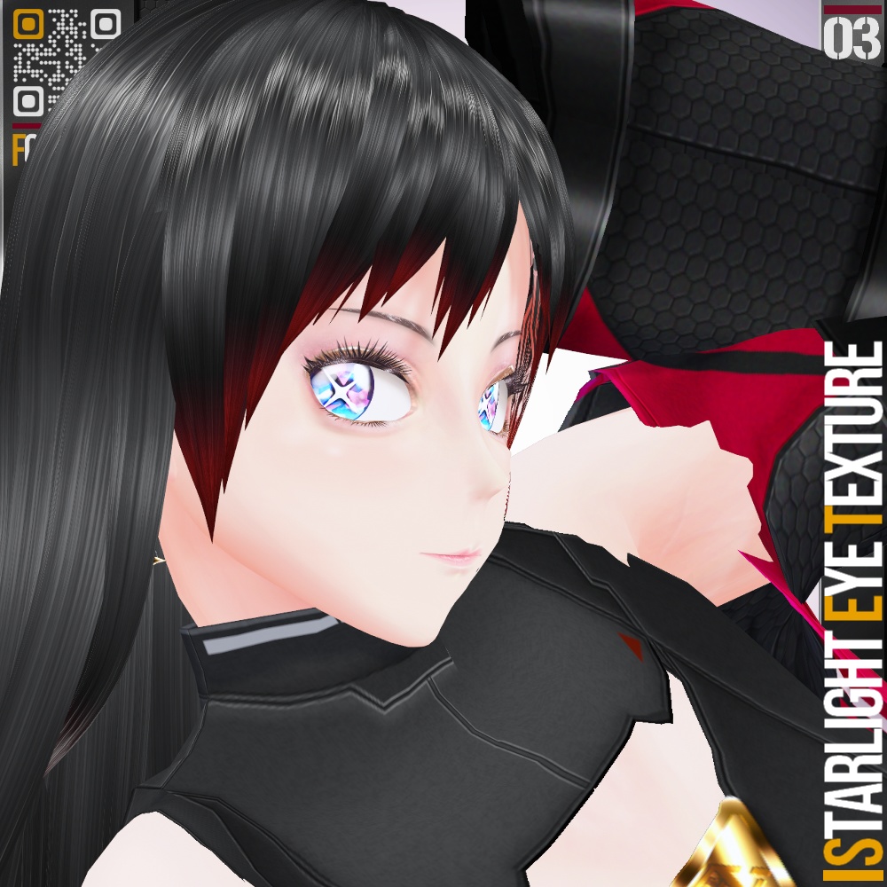 VRoid/VRC 7パターン スターライト "アイ" - Starlight Eye Texture 7Patterns