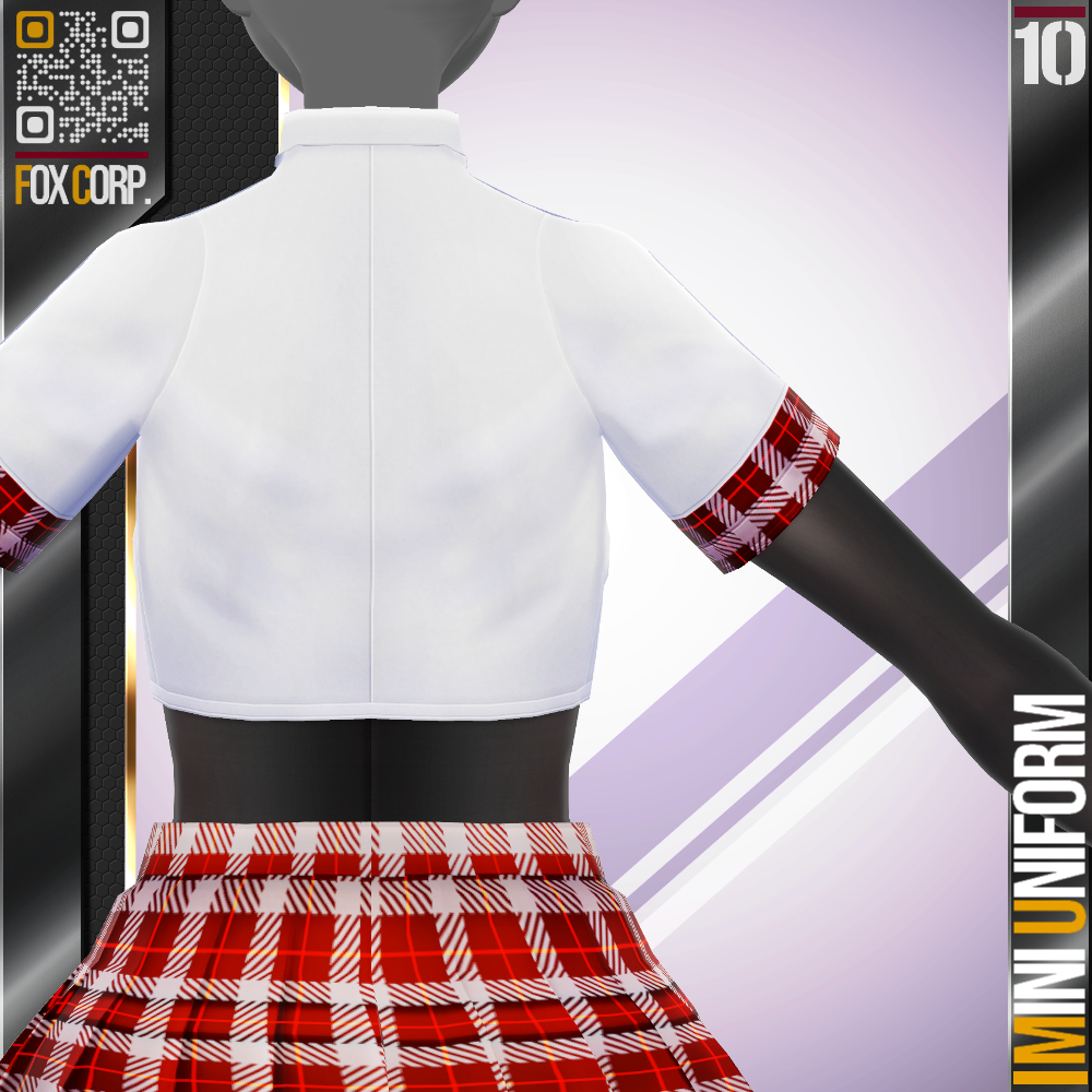 [XWear対応] VRoid用 9色展開 ミニユニフォーム - Mini Uniform 9Colors - Fox Corp. - BOOTH