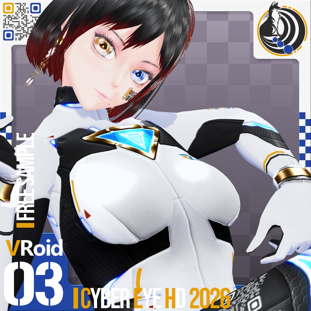 VRoid/VRC 色調変更可能 サイバーアイ 2026 - Cyber Eye 2026