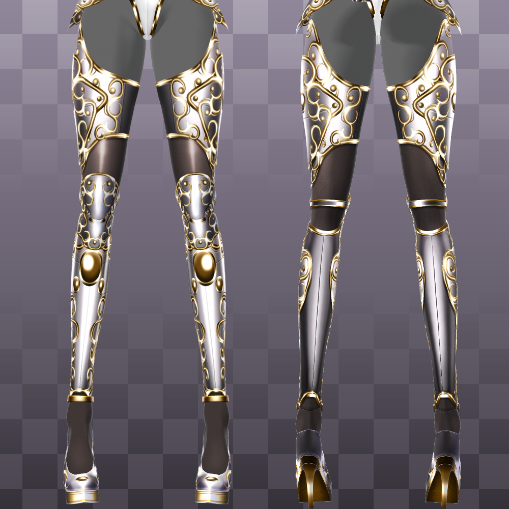 [XWear対応] VRoid用 8x3色展開 騎士鎧 トリニティ - Knight Armor 
