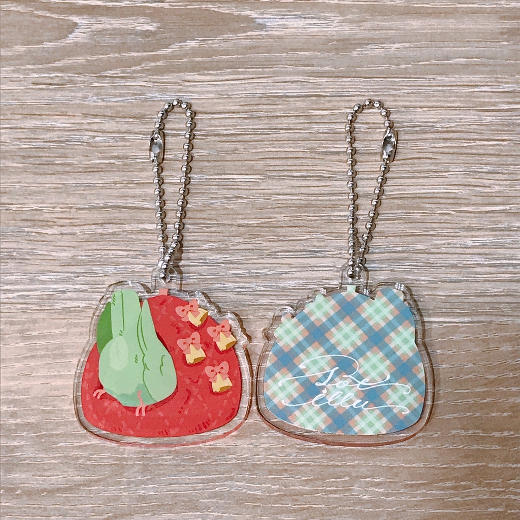 アクリルキーホルダー/鳥ちぐら