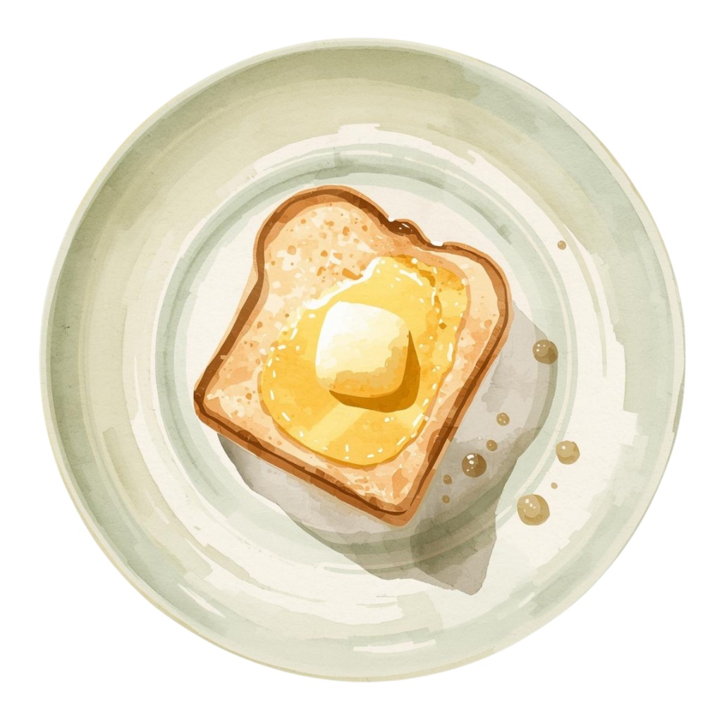 くすみグリーン朝ルーティンモチーフ水彩クリップアート(10点)