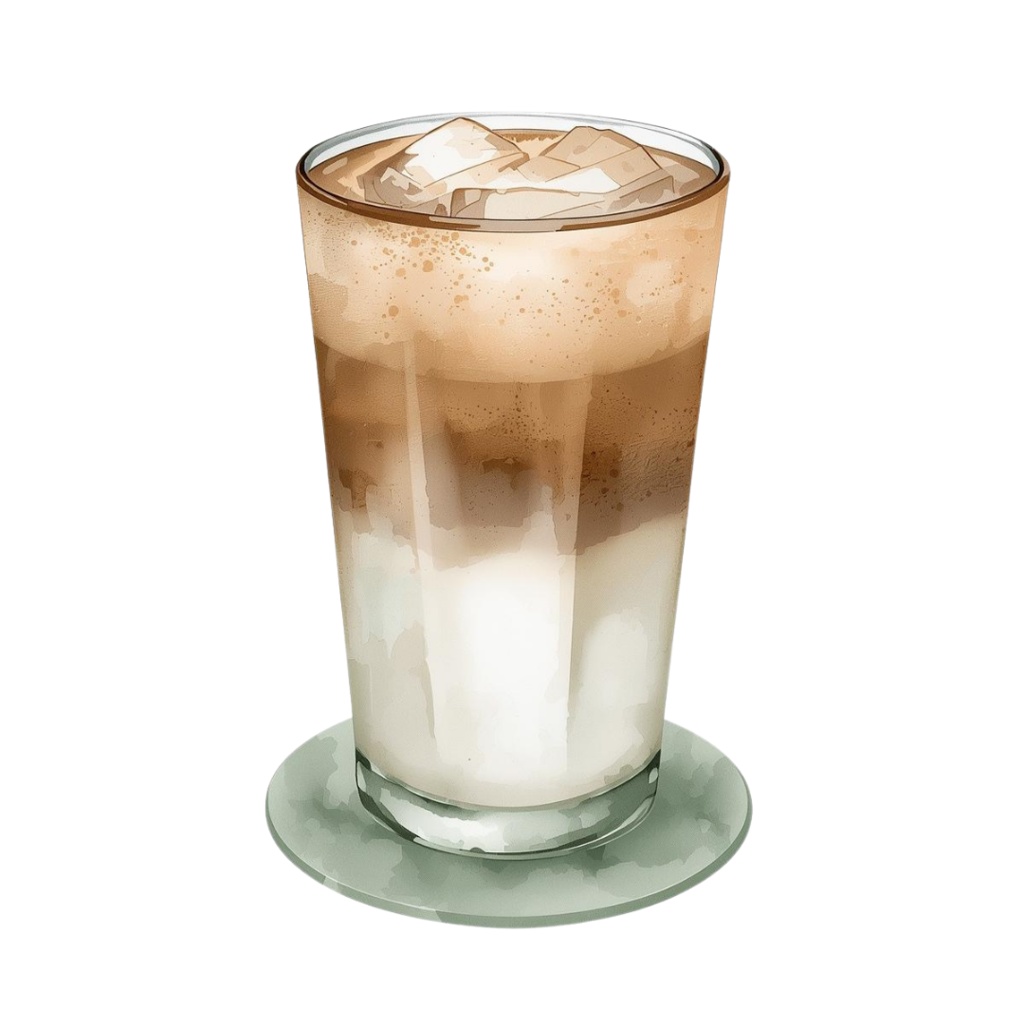 おうちカフェ vol.2|くすみグリーンの水彩クリップアート10点セット