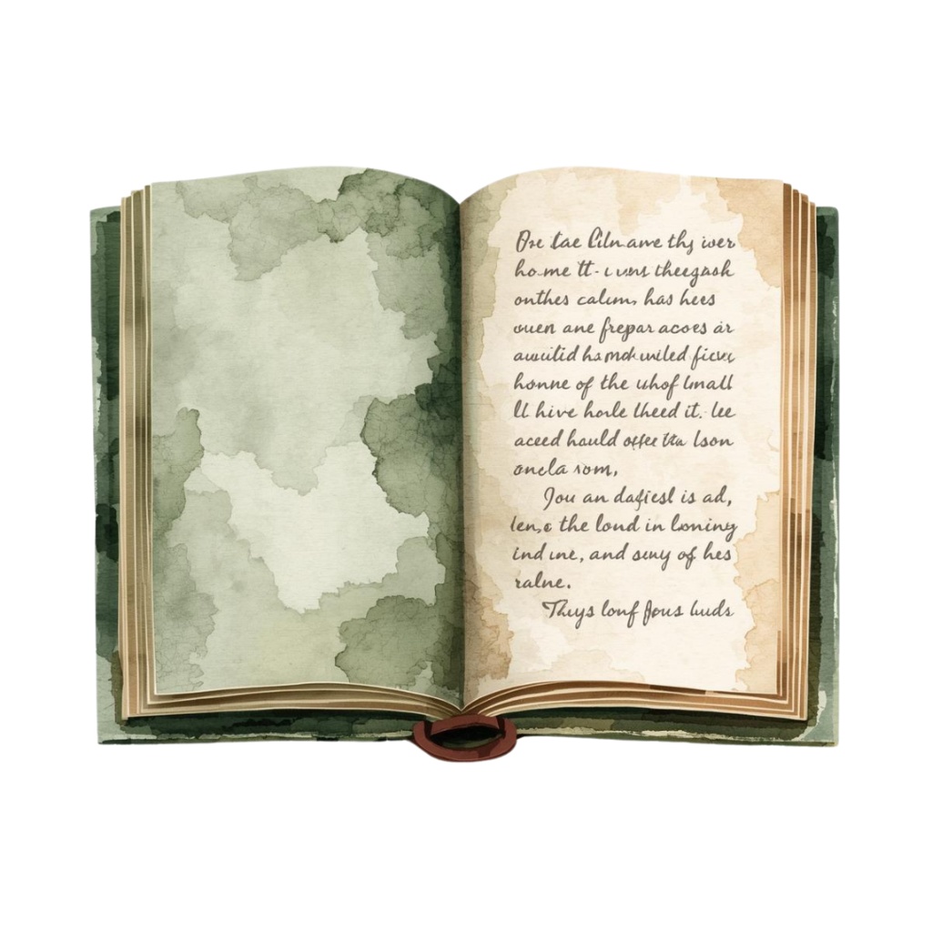 おうちリラックスvol.2|くすみグリーンの水彩クリップアート10点セット