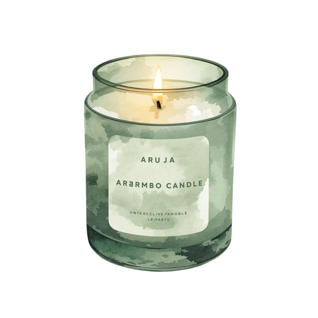 おうちリラックスvol.2|くすみグリーンの水彩クリップアート10点セット