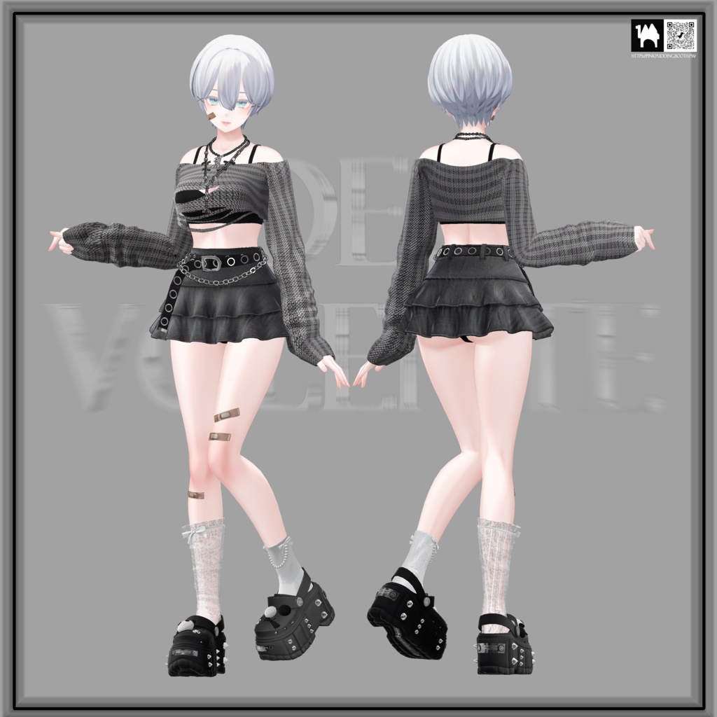 【3アバター対応】✧Deo Volente✧【VRChat向け衣装モデル】