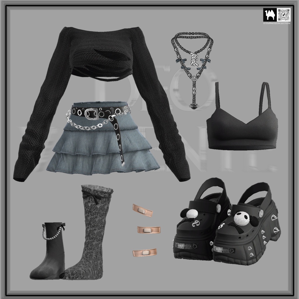 【3アバター対応】✧Deo Volente✧【VRChat向け衣装モデル】