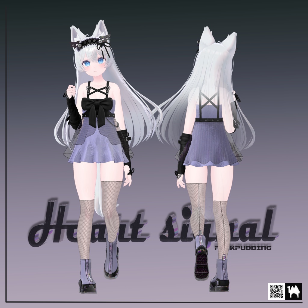 【4アバター対応】 Heart signal♡ハートシグナル 【VRChat向け衣装モデル】