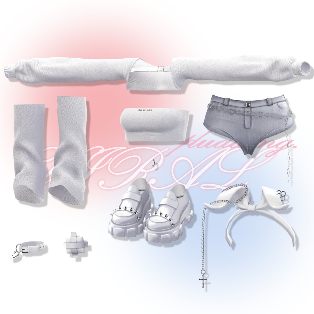 【3アバター対応】 ♥VIRAL♥ 【VRChat向け衣装モデル】