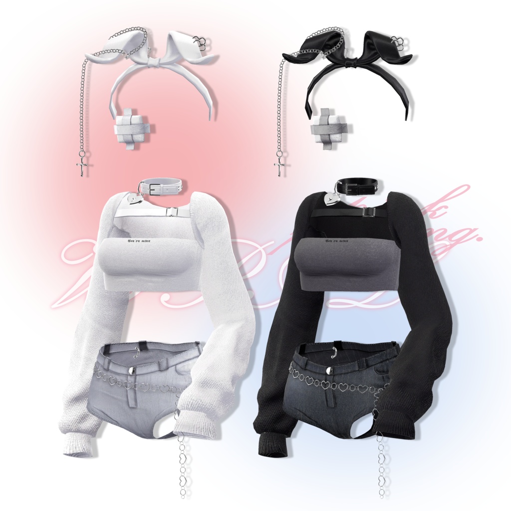 【3アバター対応】 ♥VIRAL♥ 【VRChat向け衣装モデル】